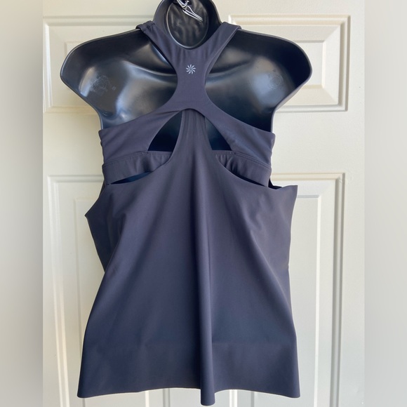 Athleta 2-IN-1 Ultimate Support Top Black size M - Picture 6 of 9